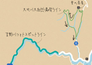大北川ぐるっと一周コース地図