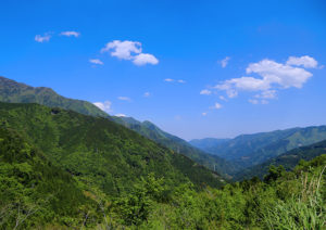 大座礼山から見た青空