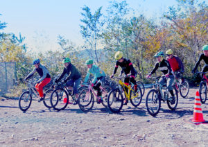 白熱の自転車レース