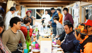 【大川村さくら祭】作業が終わったら宴会！
