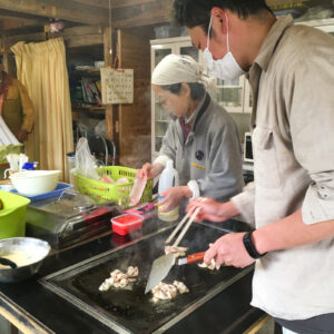 大川村さくら祭準備