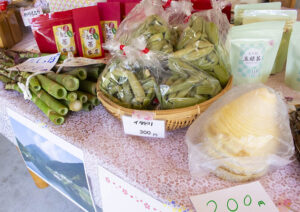 【大川村さくら祭】特産品と山菜