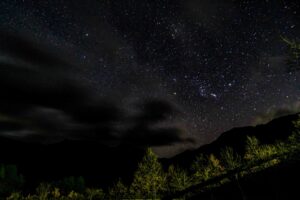 白滝の里から見える星空