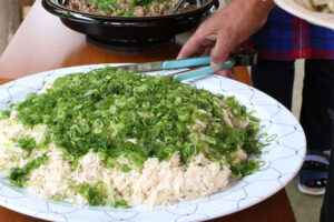 【はちきんカーニバル】はちきん地鶏のミンチサラダ