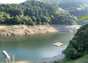 【さめうらダム】出現する水没役場