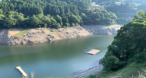 【さめうらダム】出現する水没役場