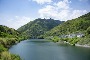 【大川村フォトラリー】大川橋からの早明浦ダム